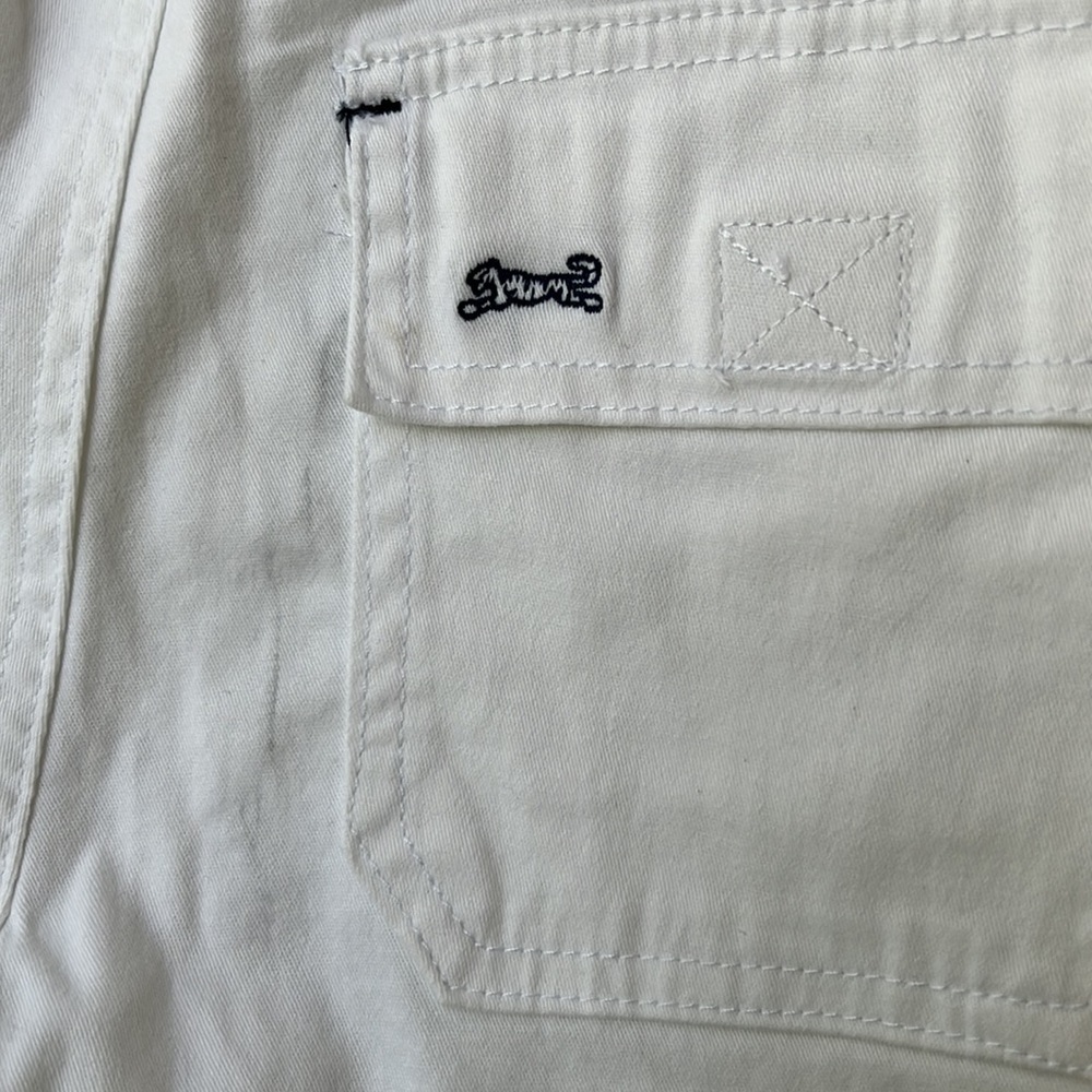 Le Tigre White Straight Leg Pants Drawstring Zip Fly Size 3 - Picture 12 of 14